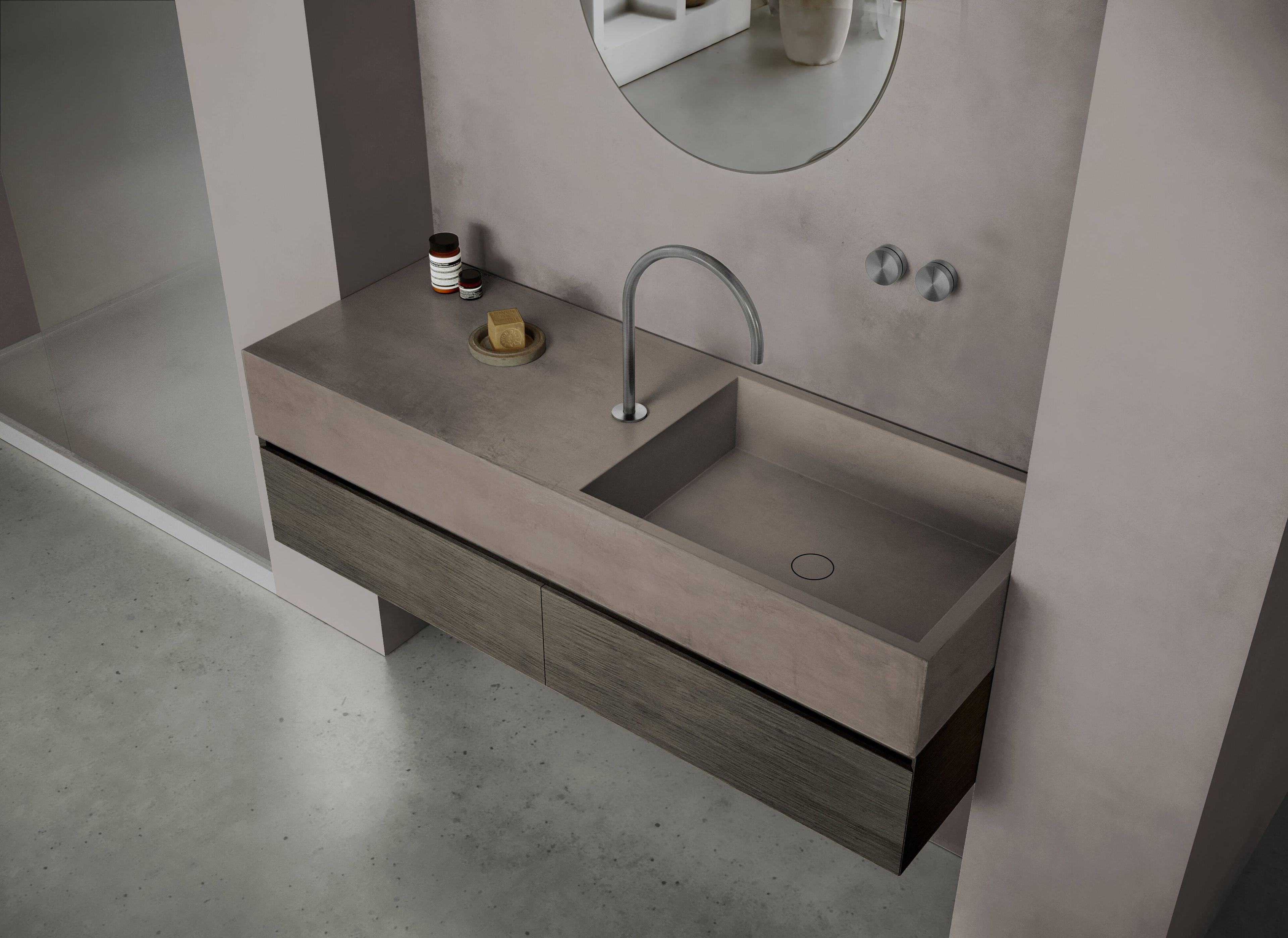 Прямоугольный подвесной одиночный умывальник COCOON Maison ARCH-00045271 - Вид №2