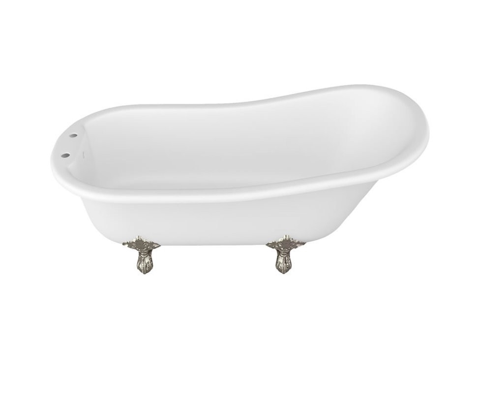 Ванна ARC39 из натурального камня с ножками ХРОМ Arcade Burlington ARC39, E11 CHR - Вид №1