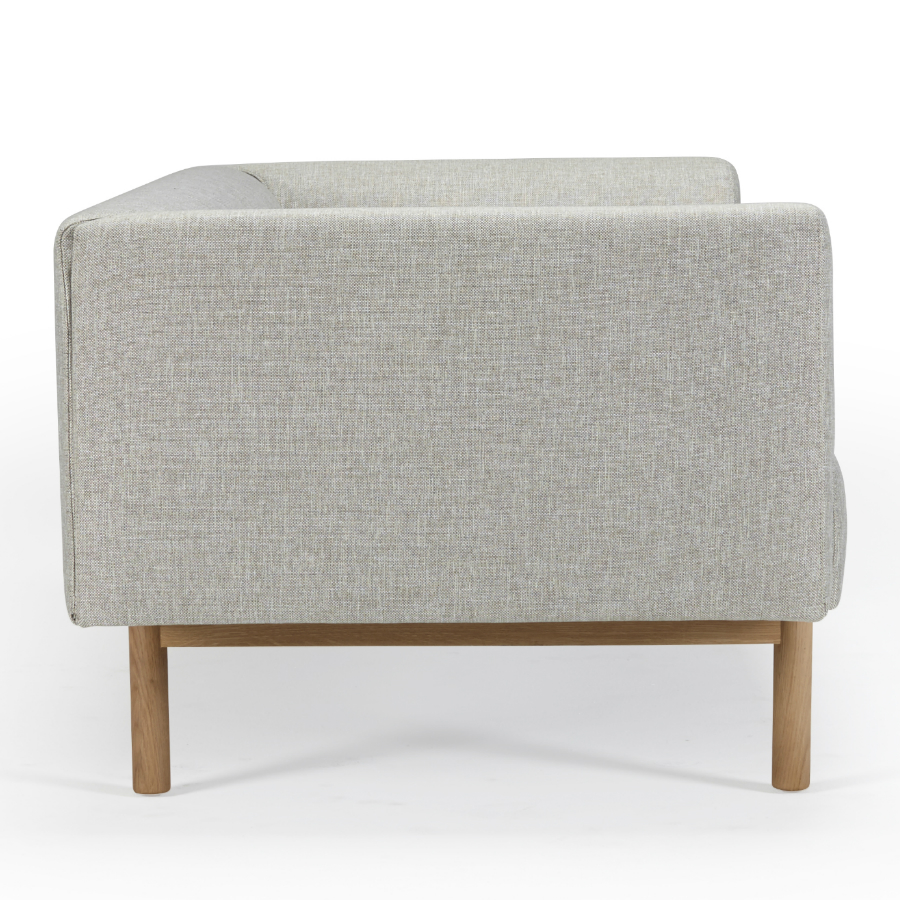 Диван-софа трехместный с мягкими подлокотниками Ebeltoft, лакированный дуб, темно-песочный Kragelund 21003202244 - Вид №2