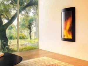 Focus creation Настенный газовый камин с панорамным остеклением Pictofocus