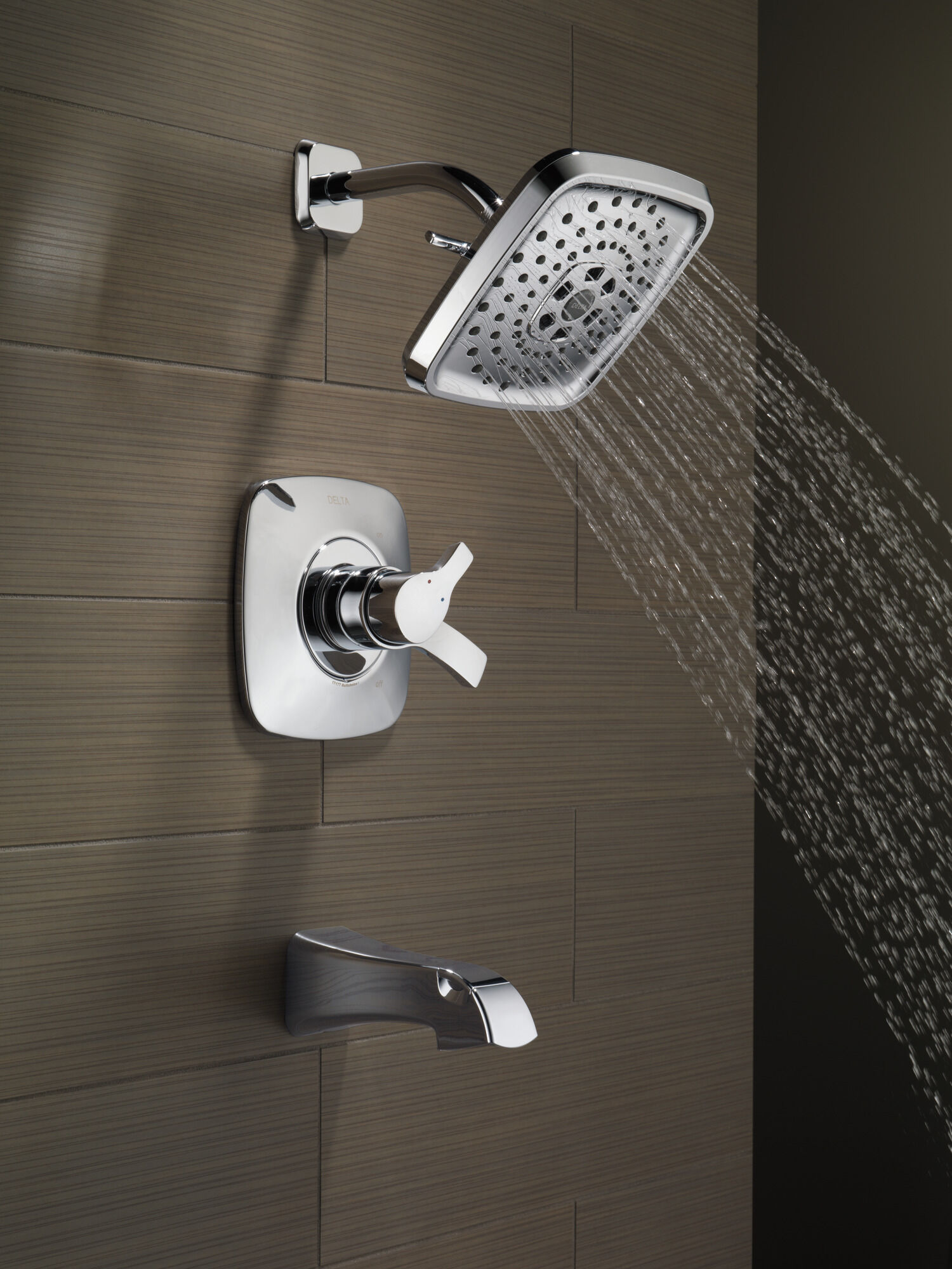 T17452-PN Monitor® 17 Series H2Okinetic® для ванны и душа Delta Faucet Tesla Полированный никель - Вид №7