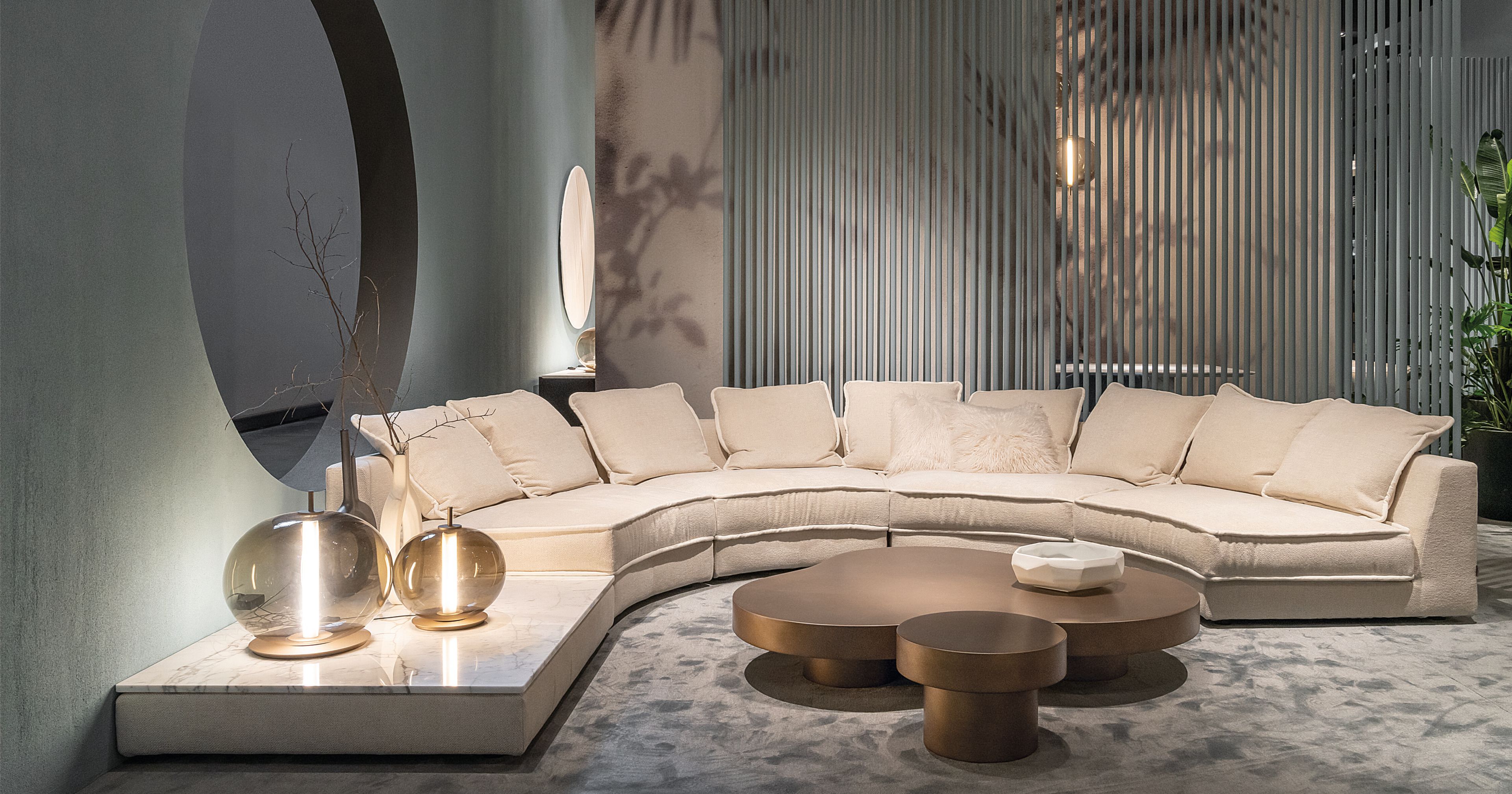 Низкий круглый журнальный столик из МДФ Casamilano NUVOLA ARCH-00055585 - Вид №1