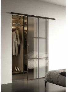 FOA Раздвижная стеклянная дверь с мини-рейкой Factory