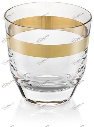 IVV 6 стаканов для виски Avenue gold 7947.4