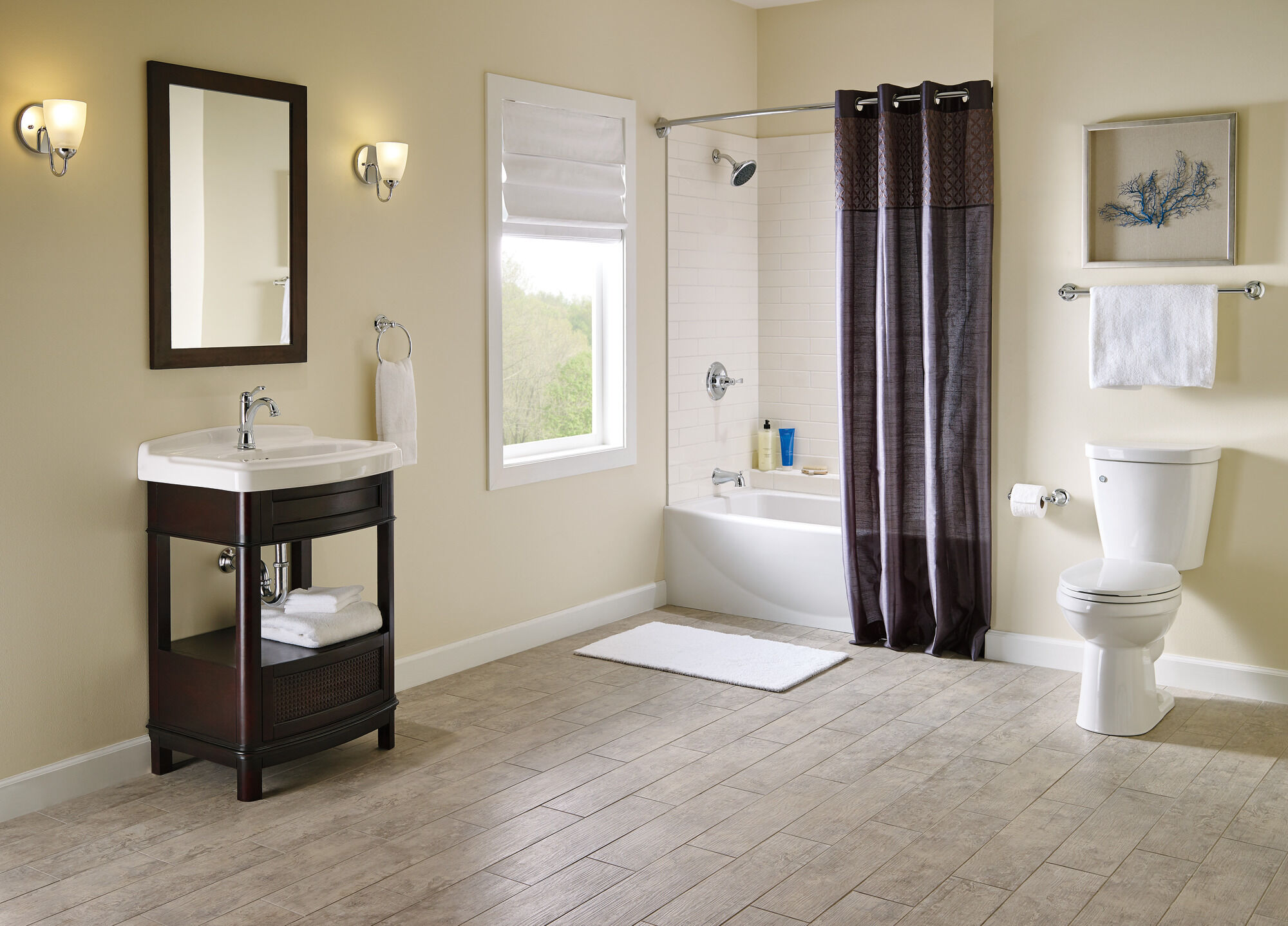 15984LF-ECO Смеситель для ванной с одной ручкой Delta Faucet Porter Хром - Вид №1