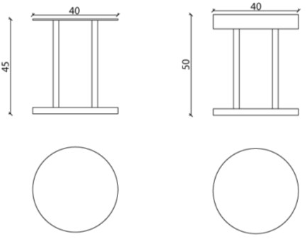 Chaarme Letti Круглая прикроватная тумбочка из кожи sun-id-1415579 - Вид №1