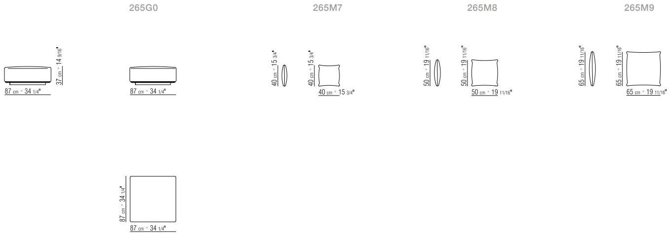 Flexform 4-х местный модульный диван из ткани Eddy sun-id-1476990 - Вид №4