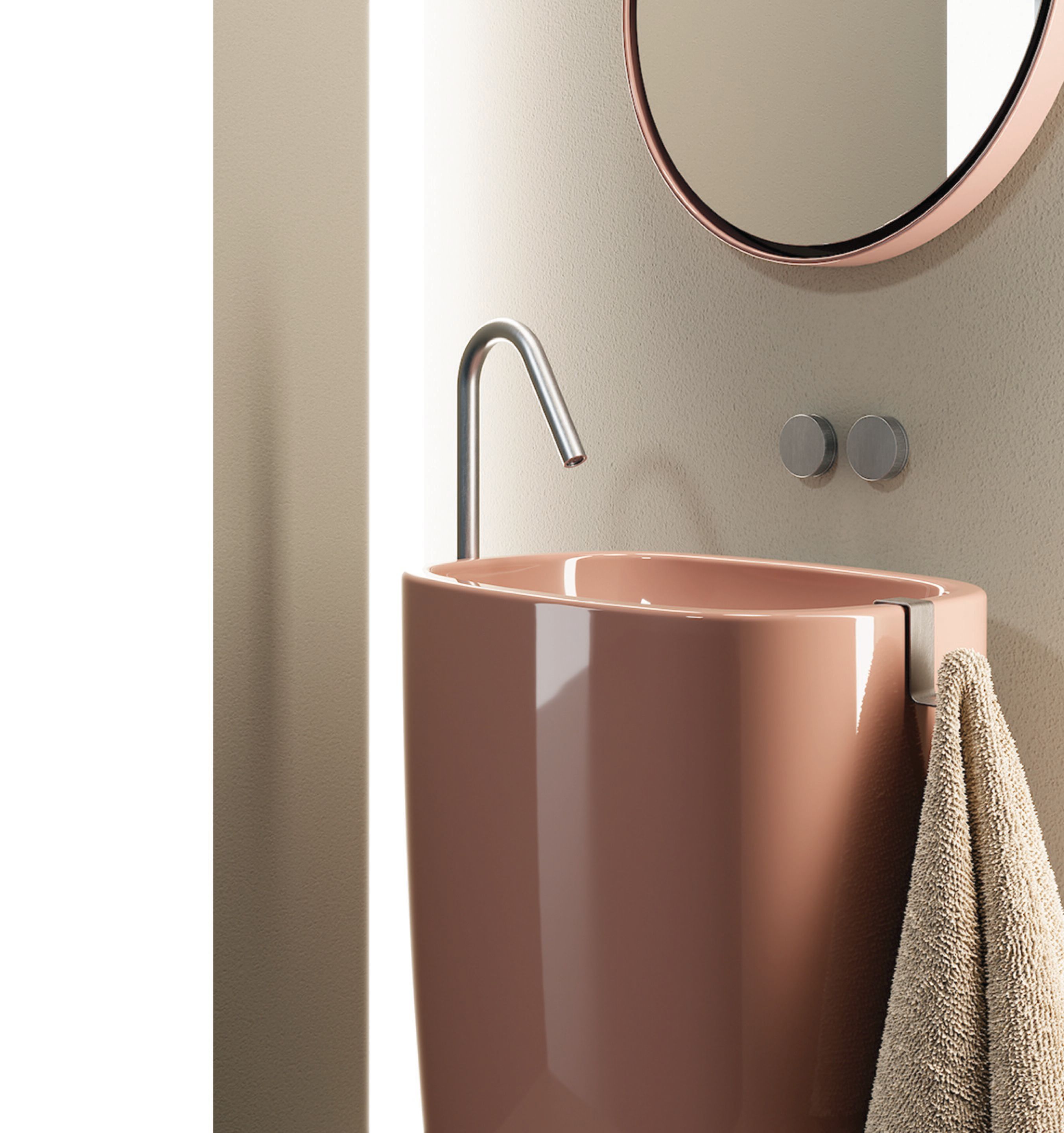 Керамическая отдельно стоящая раковина Nic Milk ARCH-00078642 - Вид №5