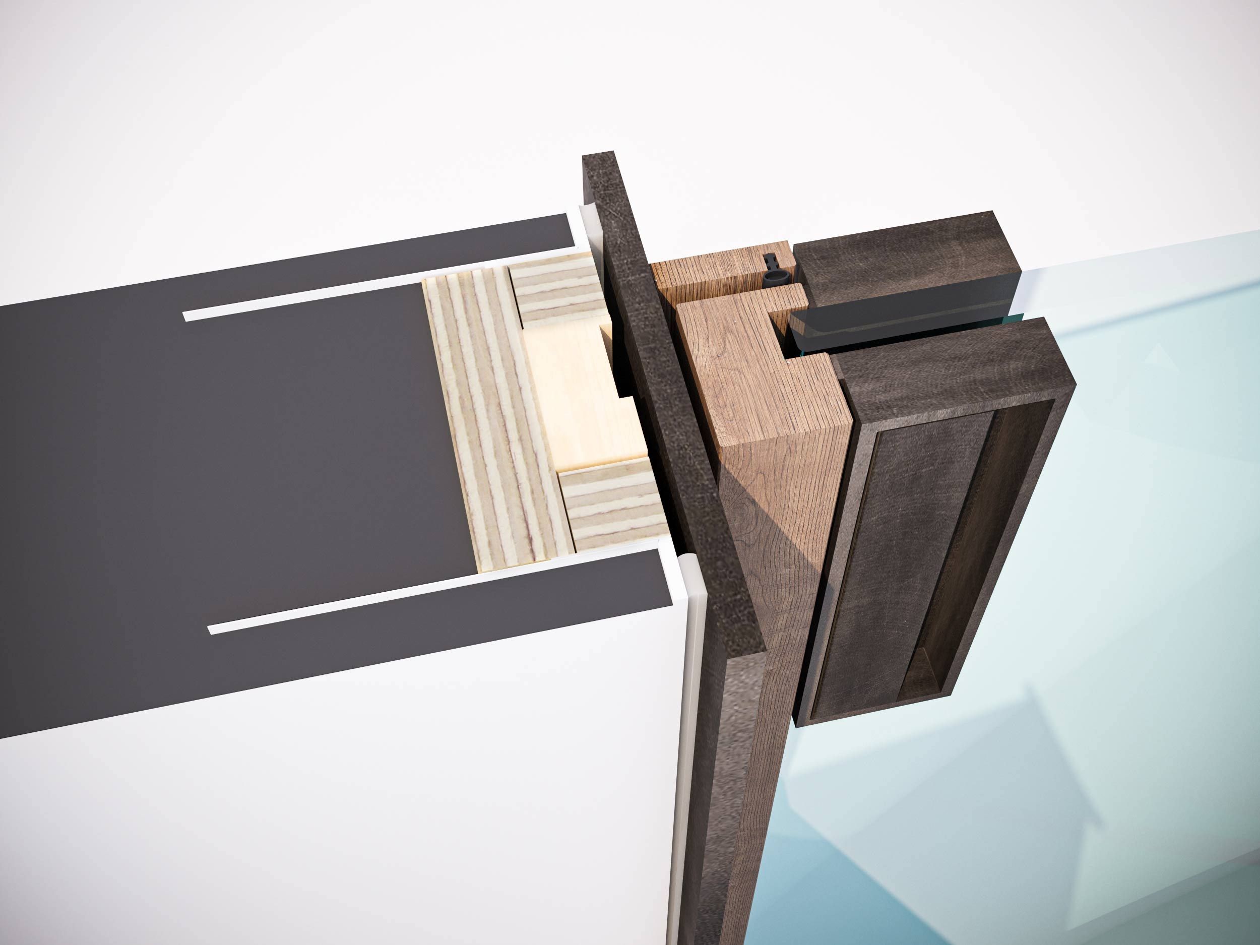 Деревянные и стеклянные распашные двери Carminati Skyline System ARCH-00142847 - Вид №7