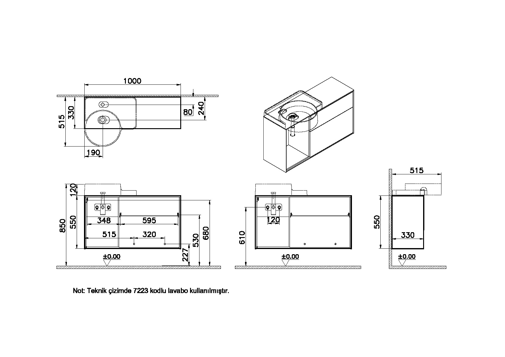 62441 Раковина Vitraglobal Voyage - Вид №1