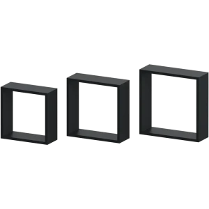 Spaceo: набор из трёх полок для интерьера 24×24/27×27/30×30 см 82877491