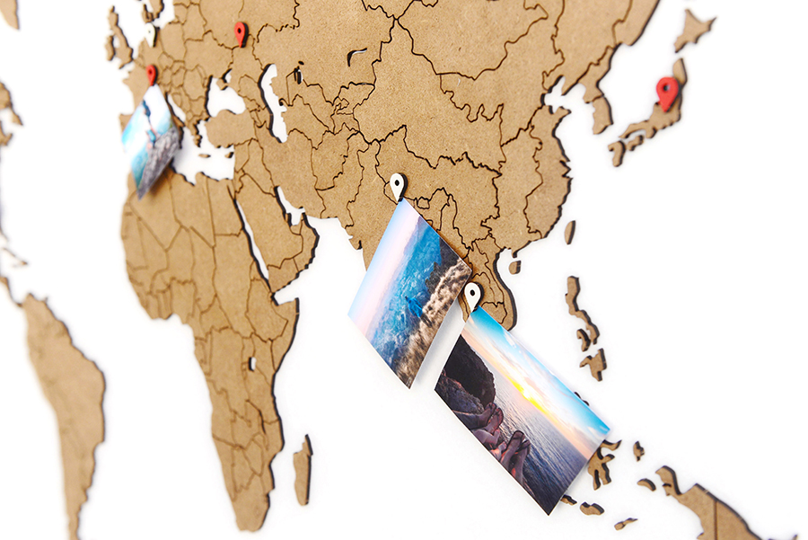 16-23 new Пазл «карта мира» коричневая 100х60 см new Mimi  - Вид №4