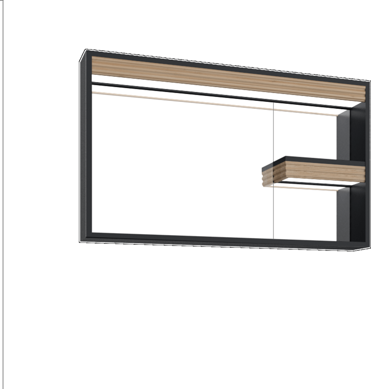 Верхний модуль Intenso антрацит-W.Walnut / IT1098.00.AW Intenso Creavit  - Вид №1