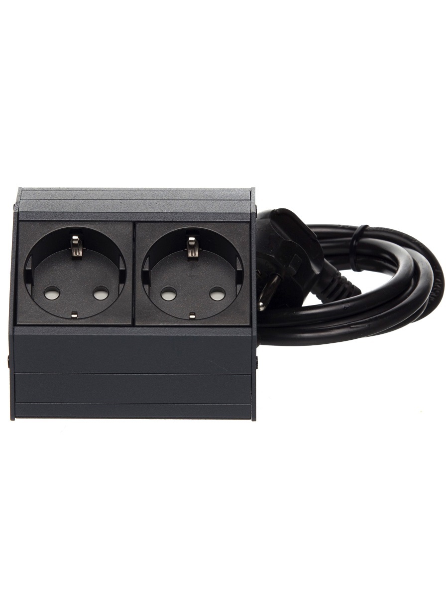 Блок электрических розеток Aspect 12052 Anthracite NAVAKO  - Вид №1