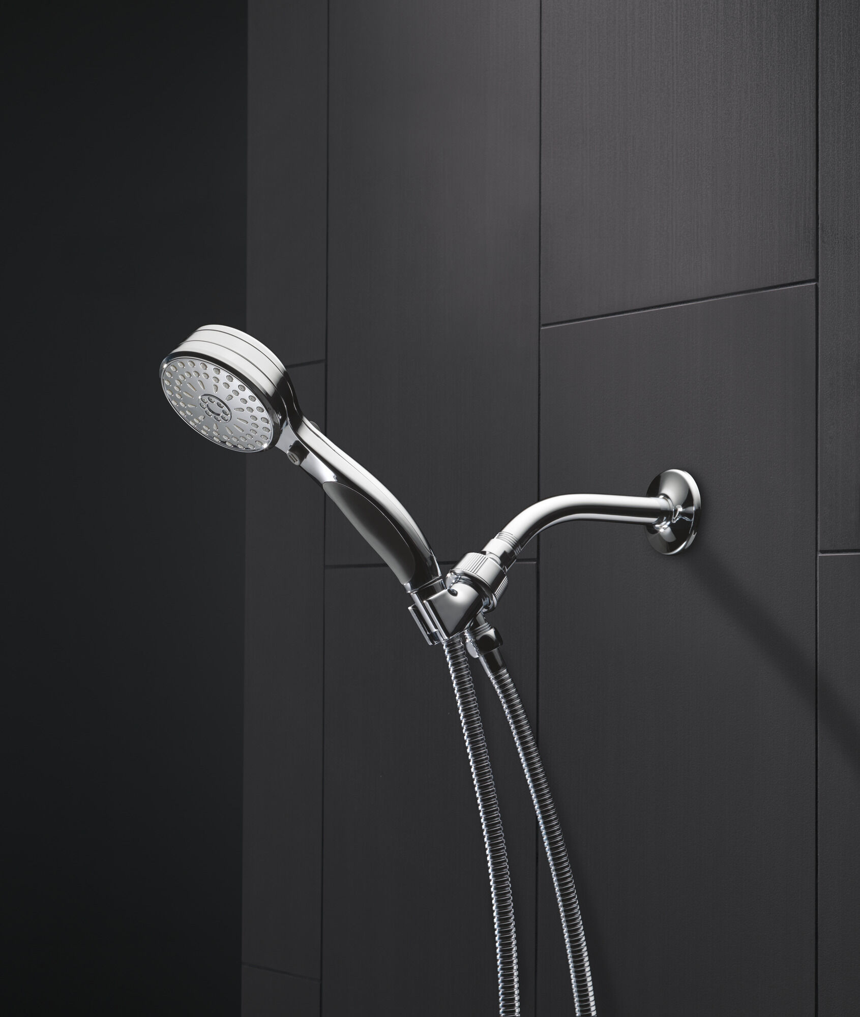 54424-BL-PK ActivTouch HS 2,5 галлона в минуту ShwrArmMt 9S Delta Faucet Universal Showering Матовый черный  - Вид №1