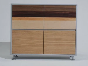 NEWTOM by Ultom Офисный шкаф с распашными дверцами из натурального дерева Prospero