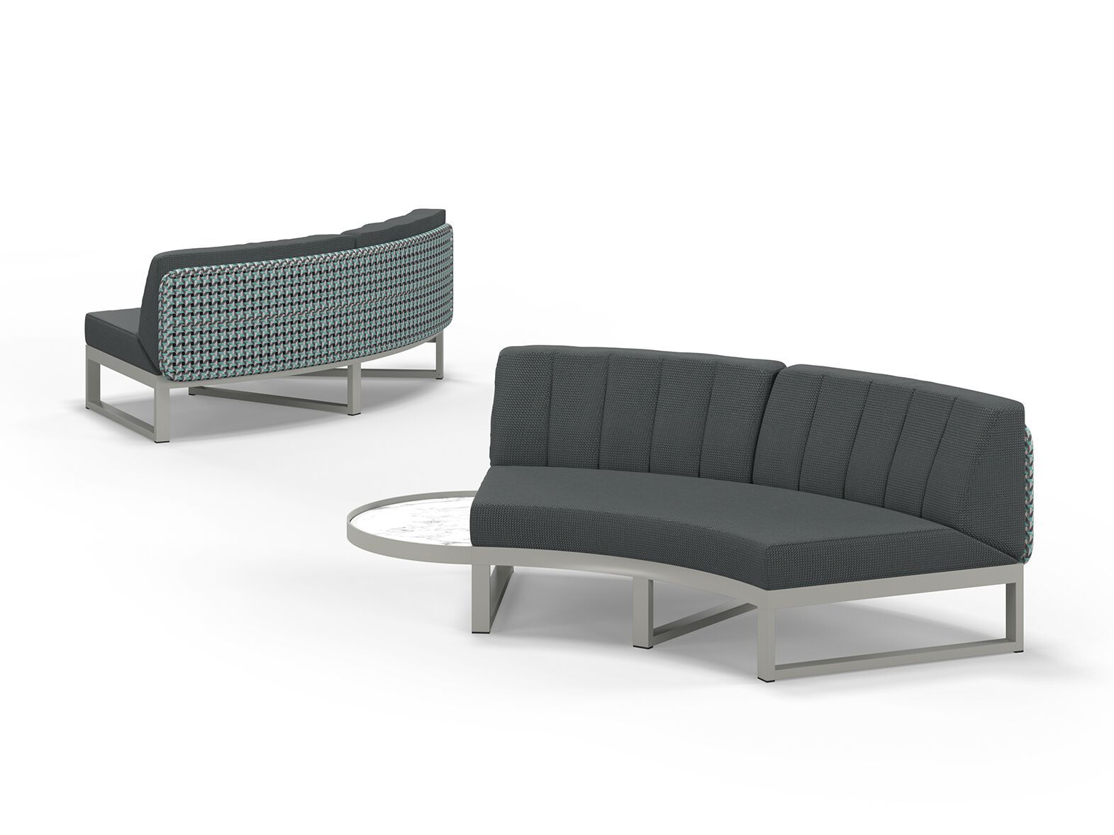 Тканевый изогнутый модульный садовый диван MAMAGREEN Munia ARCH-00152744 - Вид №6