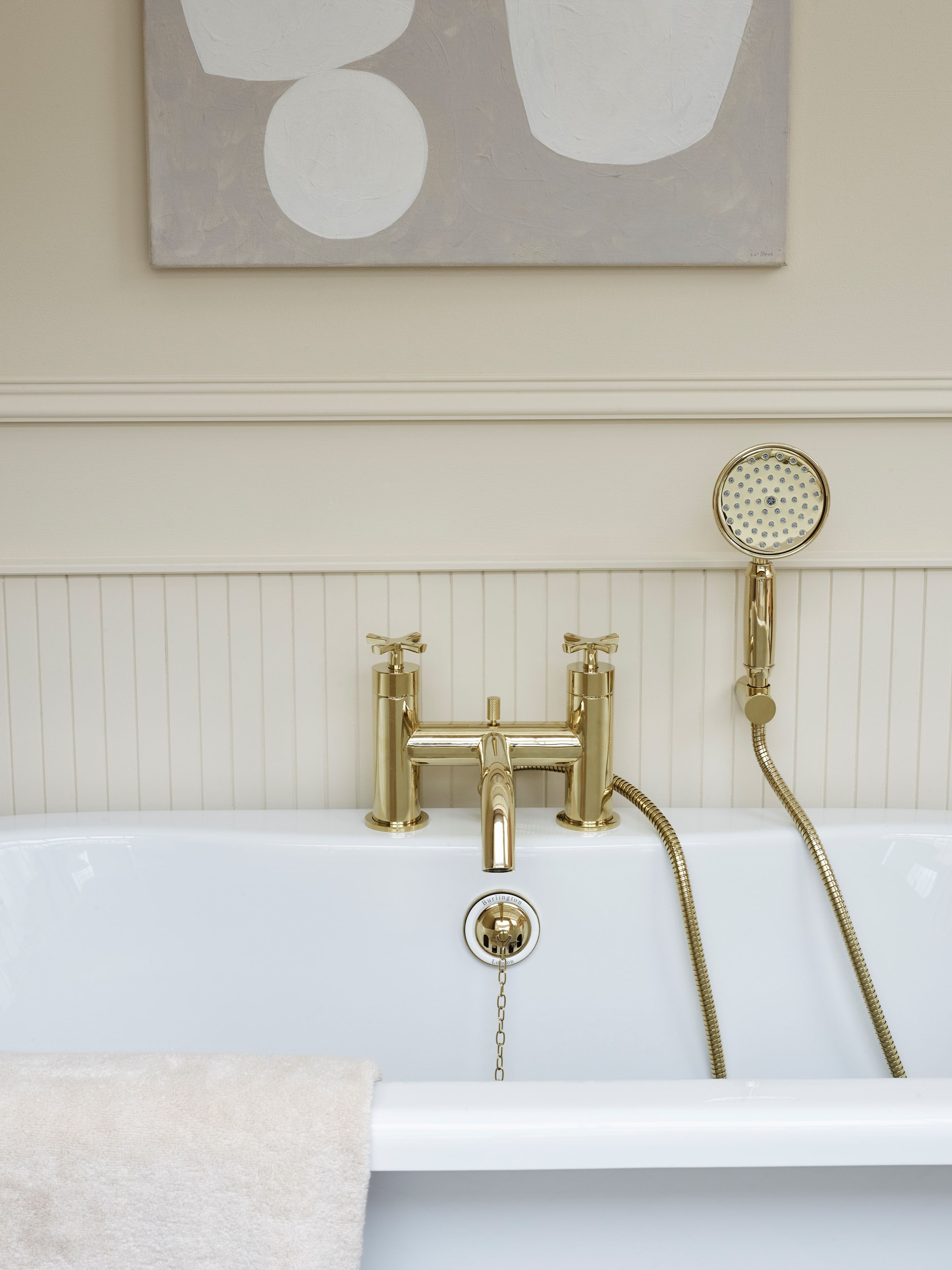 Смеситель для ванны с 2 отверстиями и ручным душем Burlington RIVIERA ARCH-00147596 - Вид №2