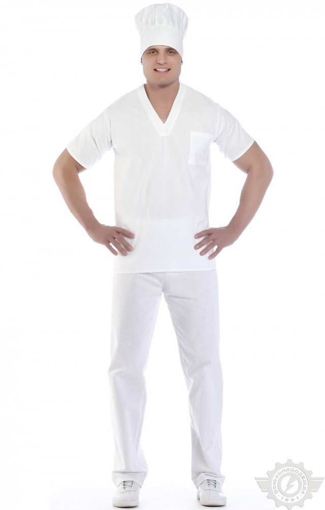 60871 Костюм пекаря  Повар  размер 56-58/182-188 Спецодежда  - Вид №10