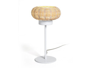 Плетеная светодиодная настольная лампа