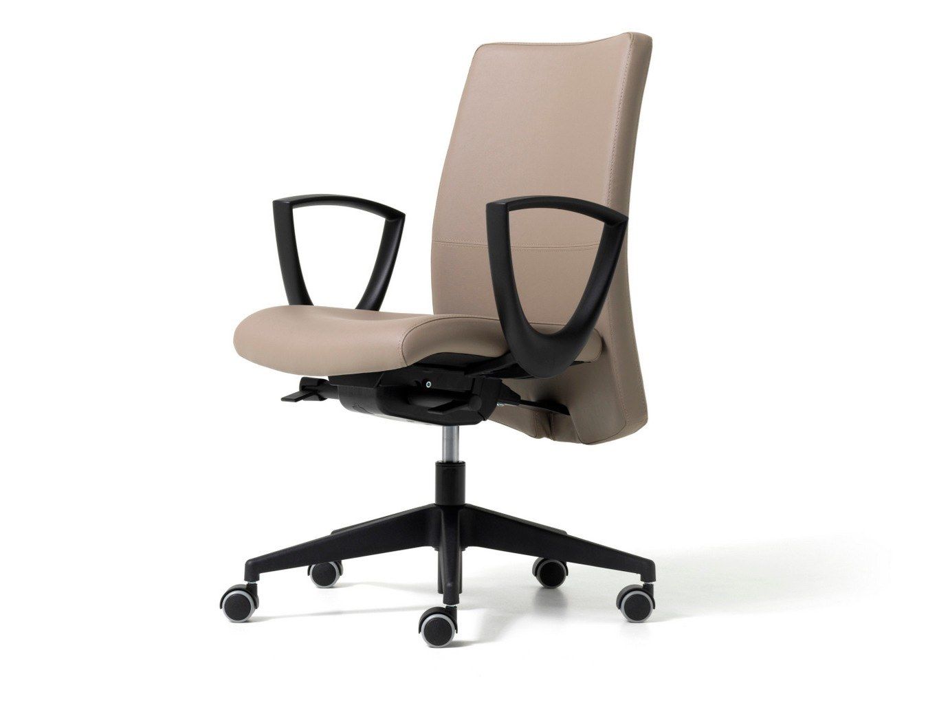 Офисное кресло руководителя из искусственной кожи с колесами Diemme Duke ARCH-00033421 - Вид №1