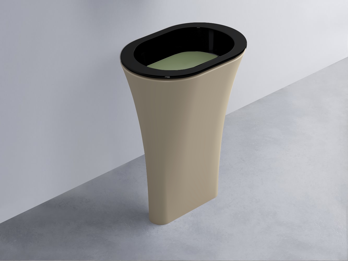 AMLA65-N+AMPILO-AG+AMCOLO-AV Раковина Amedeo Ovale отдельностоящая cielo Enjoy + Amedeo Ceramica Cielo