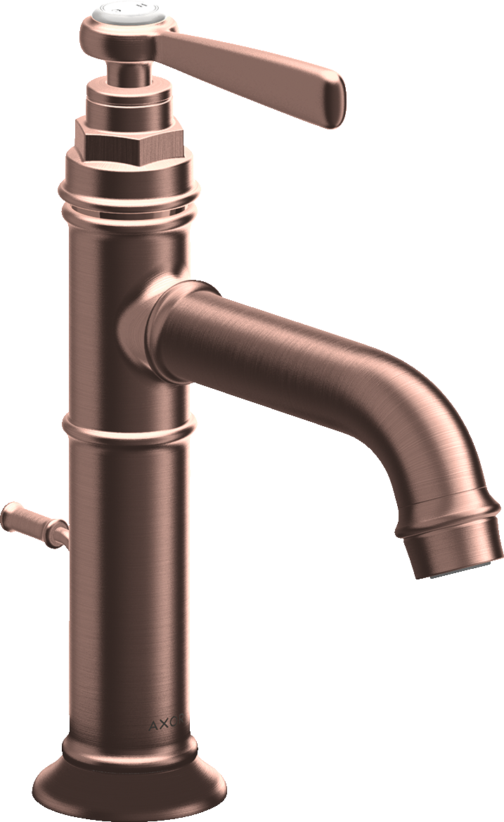 16515310 Смеситель для раковины 100, однорычажный, с рычажной ручкой и сливным гарнитуром AXOR MONTREUX