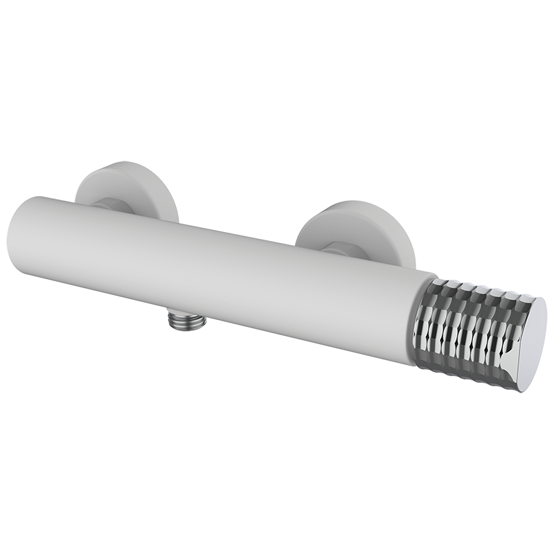 75324751 PREMIUM Белый смеситель для душа Белый-Хром GRB MIXERS 