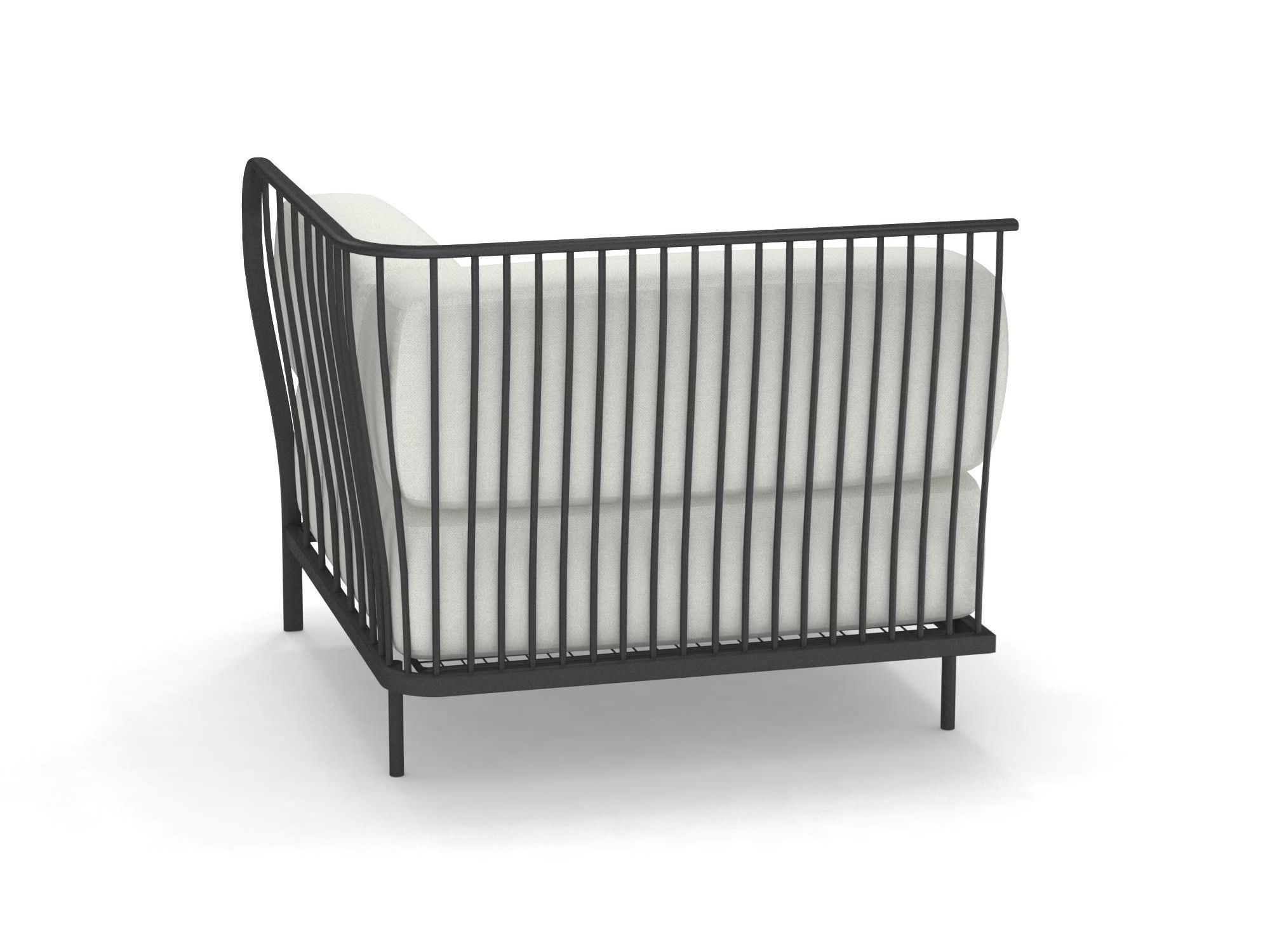 Тканевое мягкое угловое садовое кресло emu Cannolè ARCH-00124032 - Вид №1