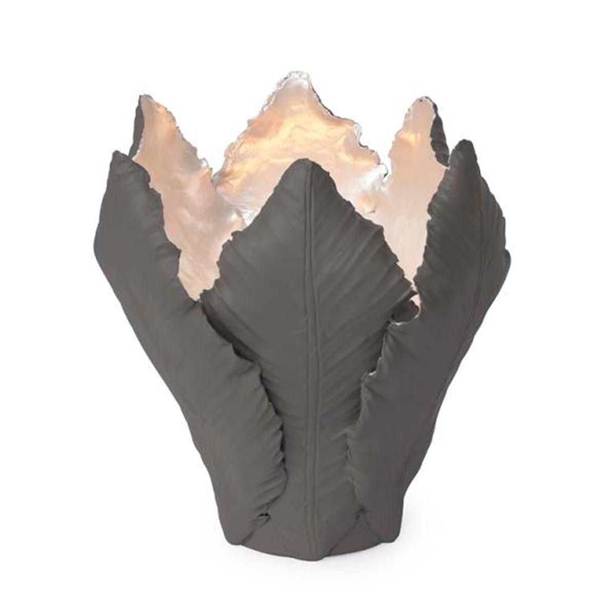 300050-D3 ABHIKA ПОДСВЕЧНИК ТЮЛЬПАН MEDGRAY/GOLD  - Вид №1