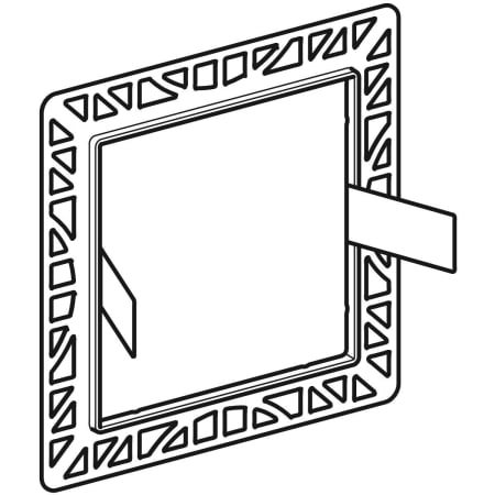 116.421.00.1 Защитная крышка Geberit заподлицо, для смесителей для раковин с функциональным блоком для скрытого монтажа Geberit  - Вид №1