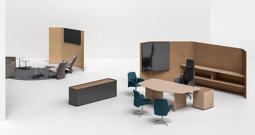 Poltrona Frau Рабочий стол в коже L'ufficio - sistemi direzionali sun-id-1451322 - Вид №2