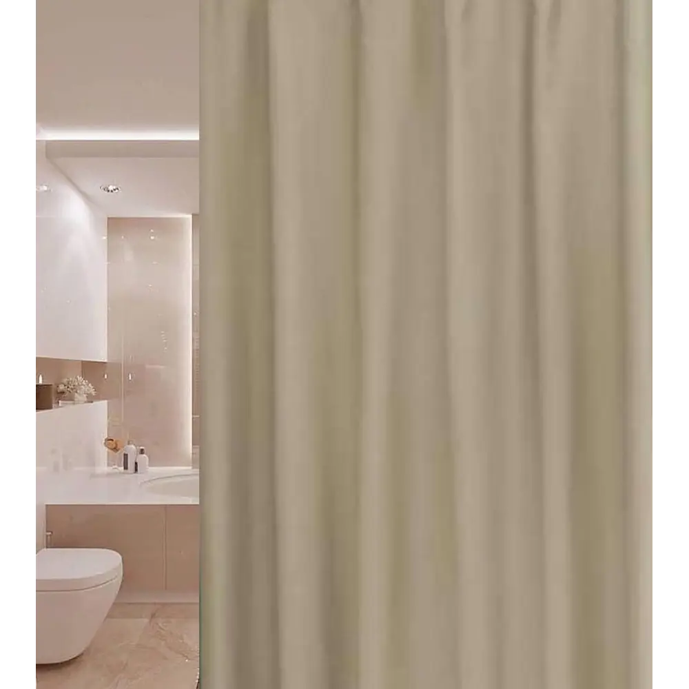 Штора для ванной Primanova Premium 180x200 см полиэстер цвет капучино 85586124 STLM-2185148  - Вид №4