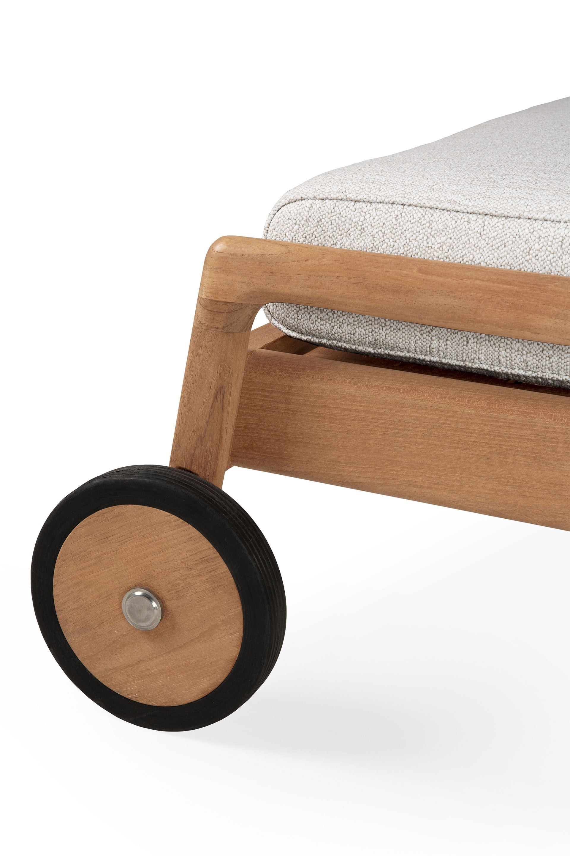 Садовая кровать с откидной спинкой из тикового дерева с колесами Ethnicraft Джек ARCH-00096515 - Вид №25