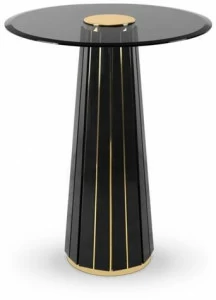 LUXXU Круглый стеклянный высокий журнальный столик Darian