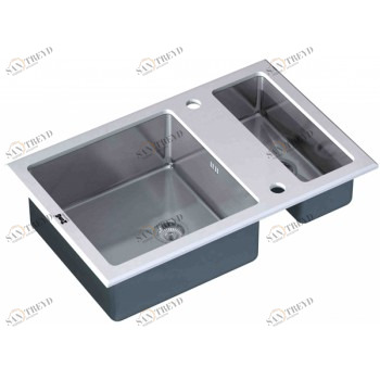 Zorg GL 8051-2 white Мойка кухонная прямоугольная Zorg 