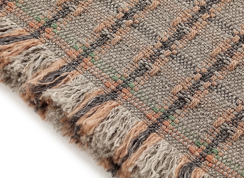 099942 Ковер GL Checks terracotta 180x240 см GAN Garden Layers - Вид №1