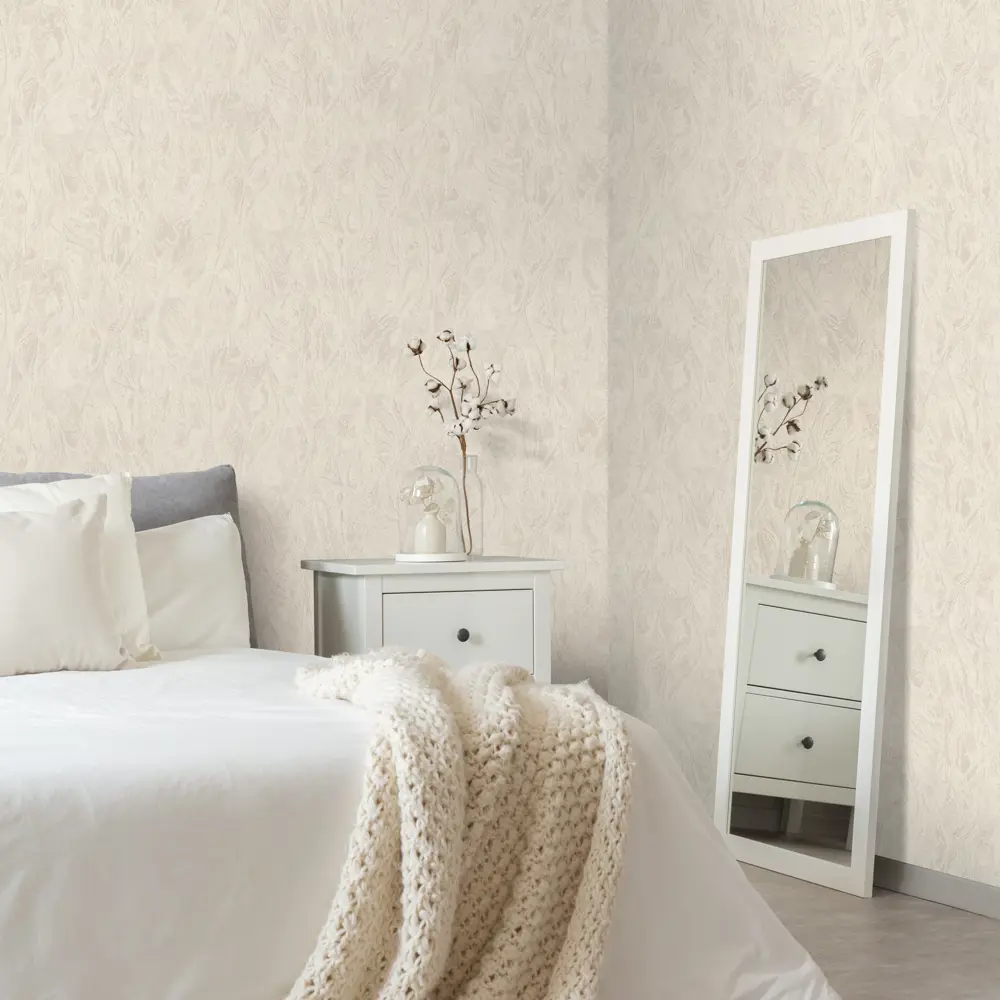 Обои флизелиновые Euro Decor Gemma бежевые 1.06 м ED7234-01 89346046 STLM-2008603 - Вид №3