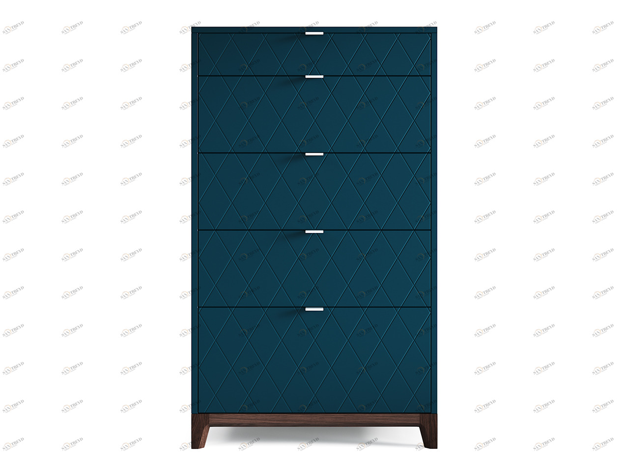 Комод высокий синий "Гравировка 7" Case THE IDEA ДИЗАЙНЕРСКИЕ 209972 Синий 