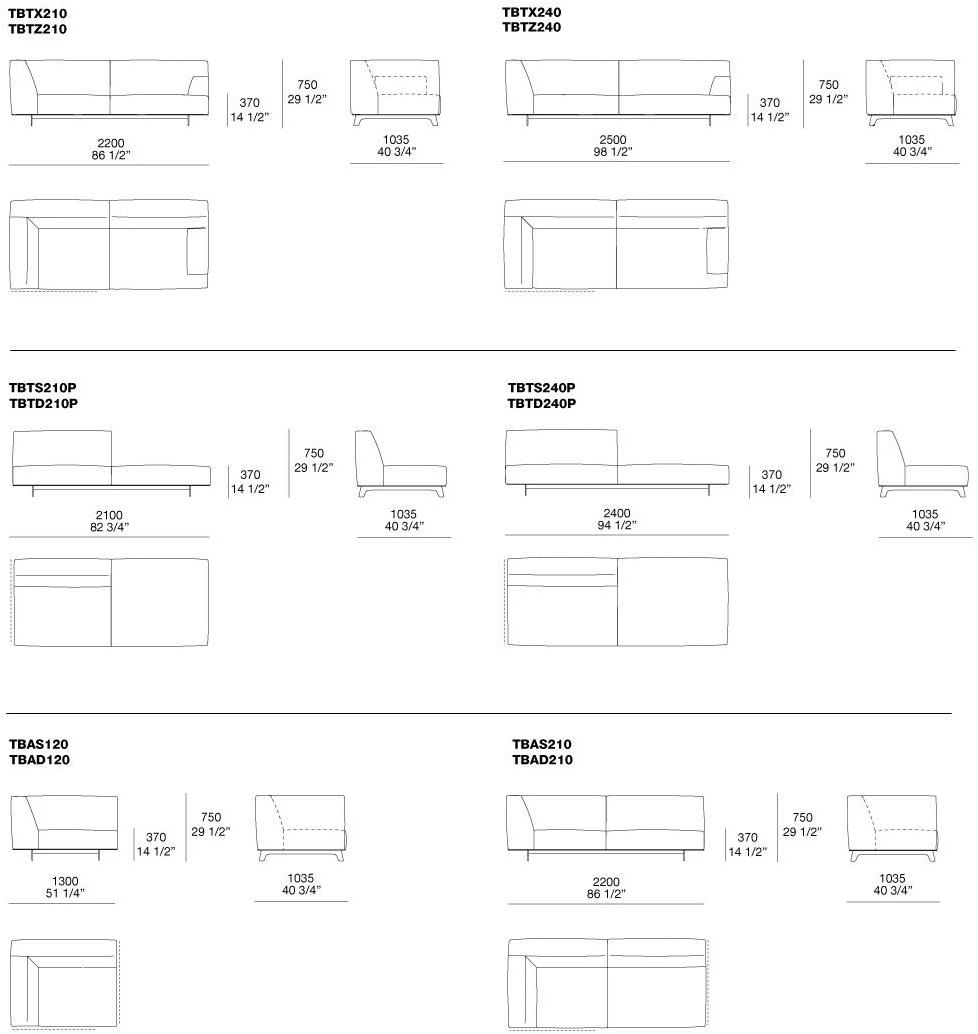Poliform Модульный тканевый диван Tribeca sun-id-1484595 - Вид №10