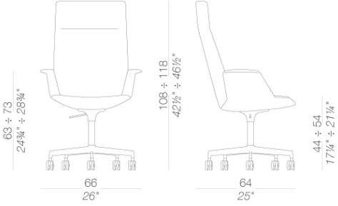 Lapalma Тканевый стул для руководителя с подголовником Uno sun-id-1401813 - Вид №4