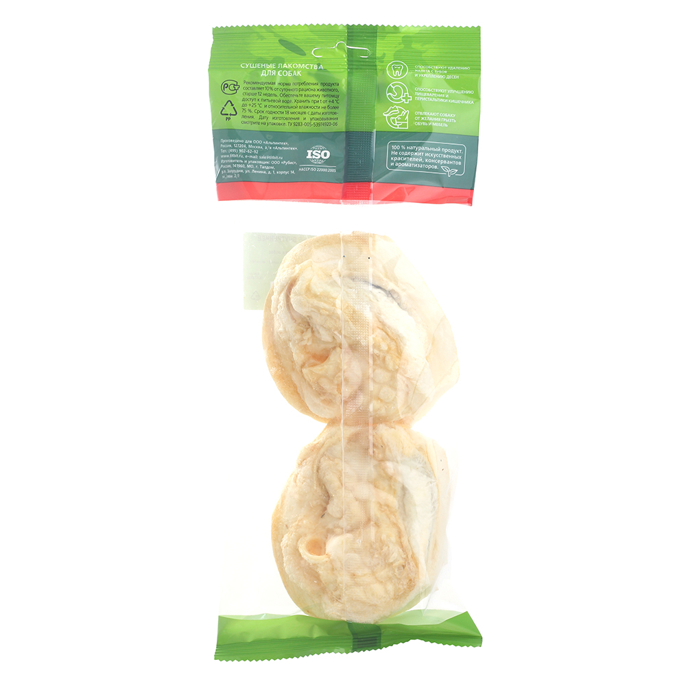 Т00009287 Лакомство для собак Ухо говяжье внутреннее TITBIT  - Вид №2
