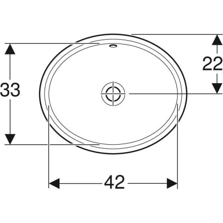 500.750.01.2 Раковина под столешницу Geberit VariForm овальной формы Geberit  - Вид №11