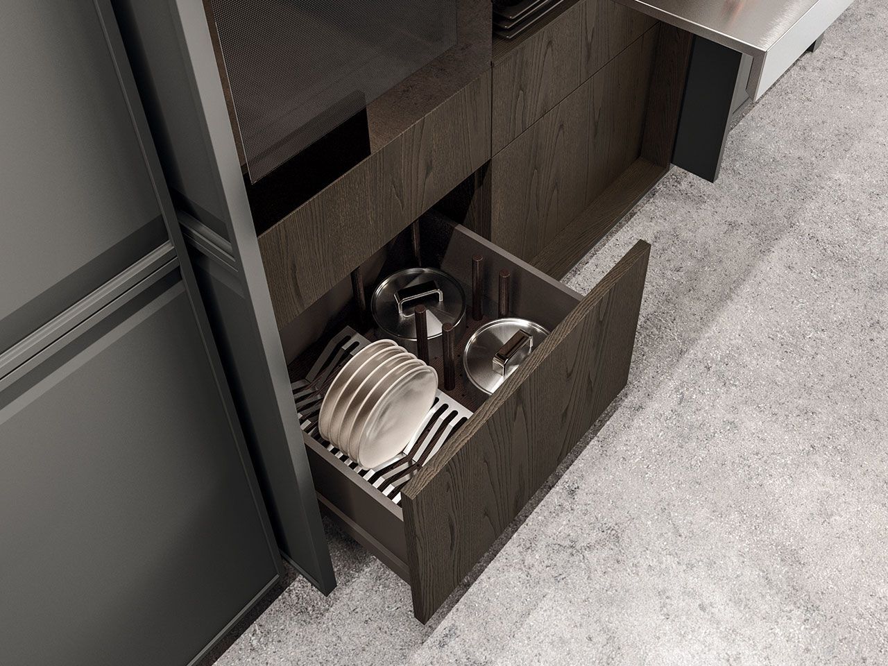 Встроенная кухня с островом Arrital Ak_07 ARCH-00029040 - Вид №8