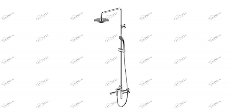 Душевая колонна со смесителем для ванны OPAL F6125183CP-A5-RUS bravat