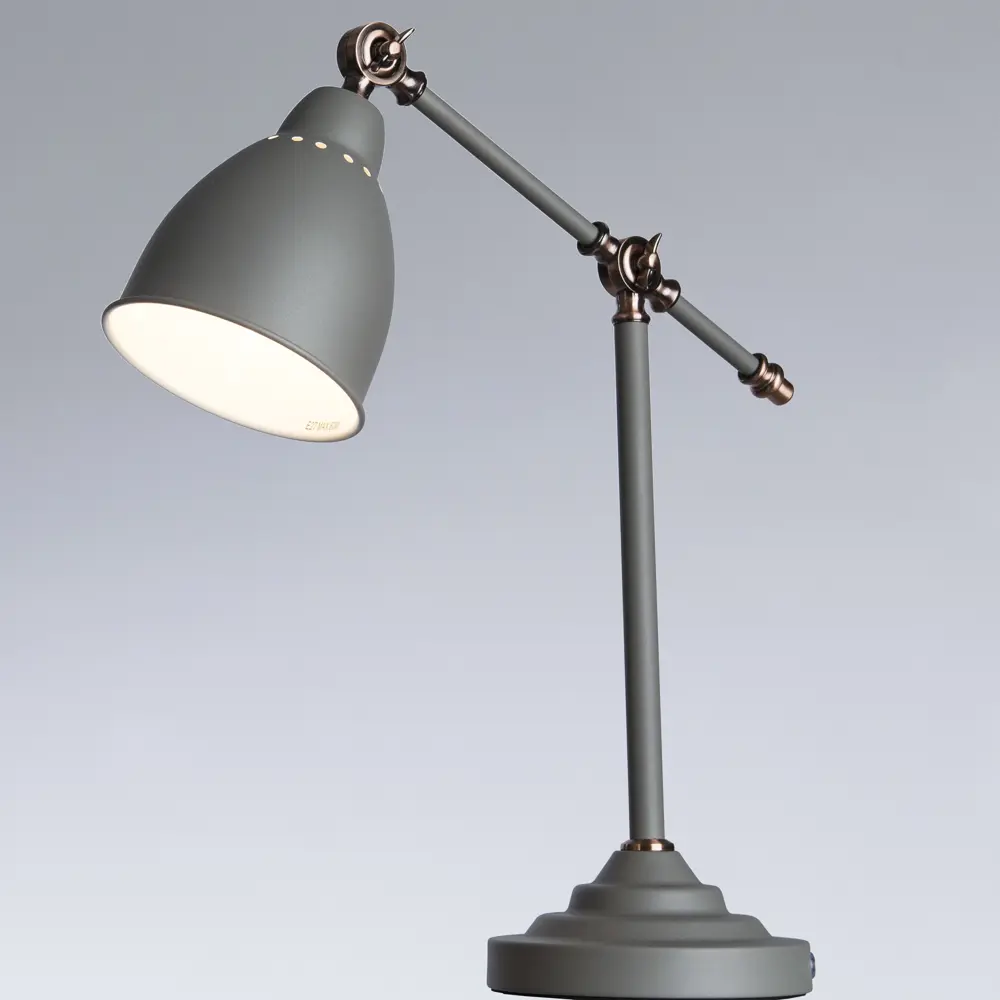 Настольная лампа Braccio 1xE27x60 Вт, цвет серый матовый 18638951 STLM-2073154 Arte Lamp  - Вид №2