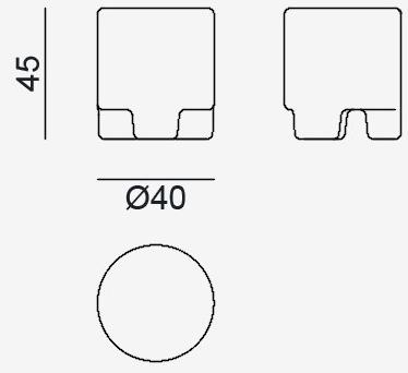 Gervasoni Табурет / журнальный столик из пробки Cork sun-id-1431371 - Вид №4