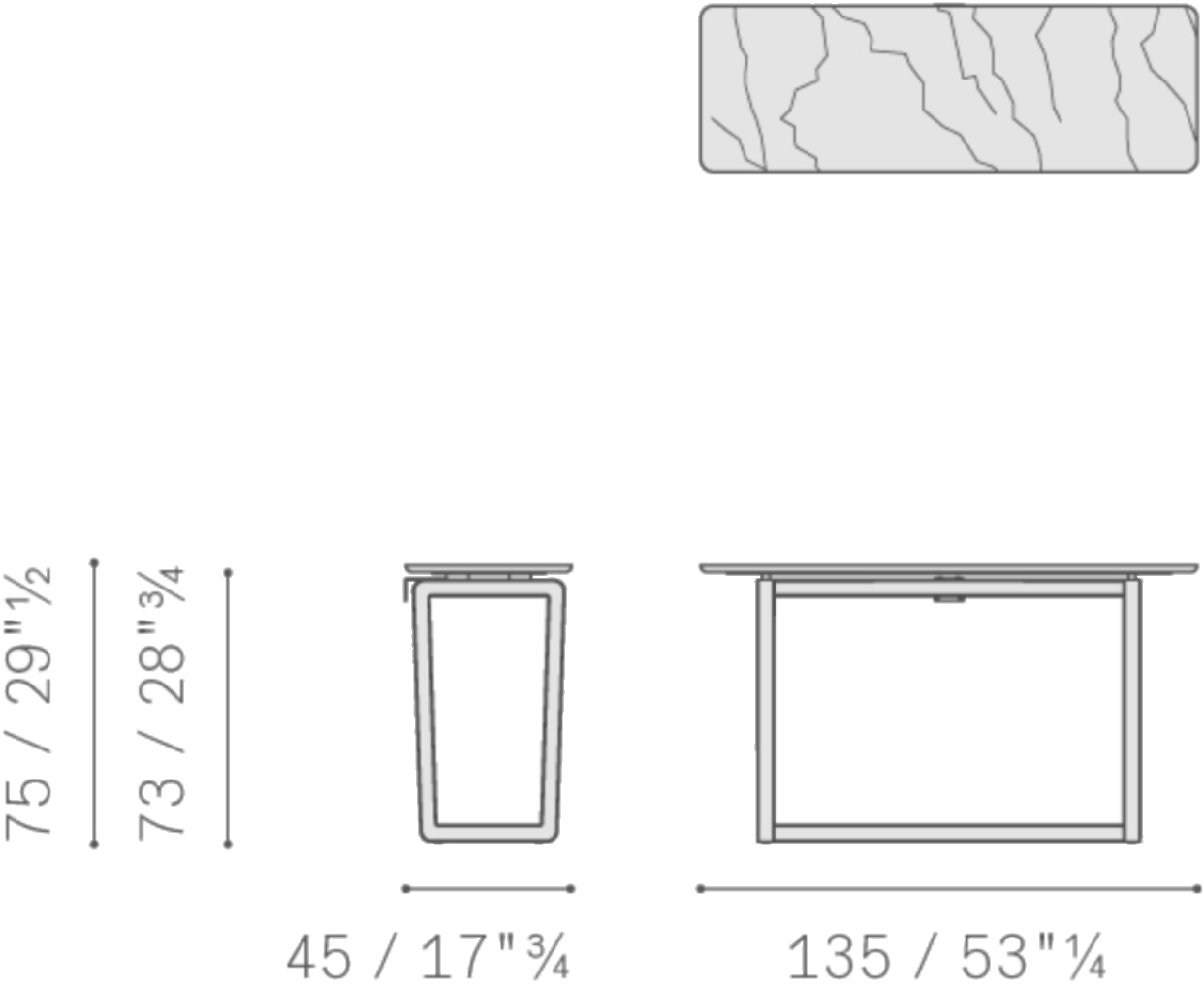 Poltrona Frau Прямоугольная консоль из дерева и мрамора La collezione - mobili e complementi sun-id-1503973 - Вид №4