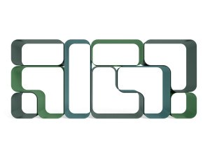 Раскрашенный металлический секционный самонесущий книжный шкаф