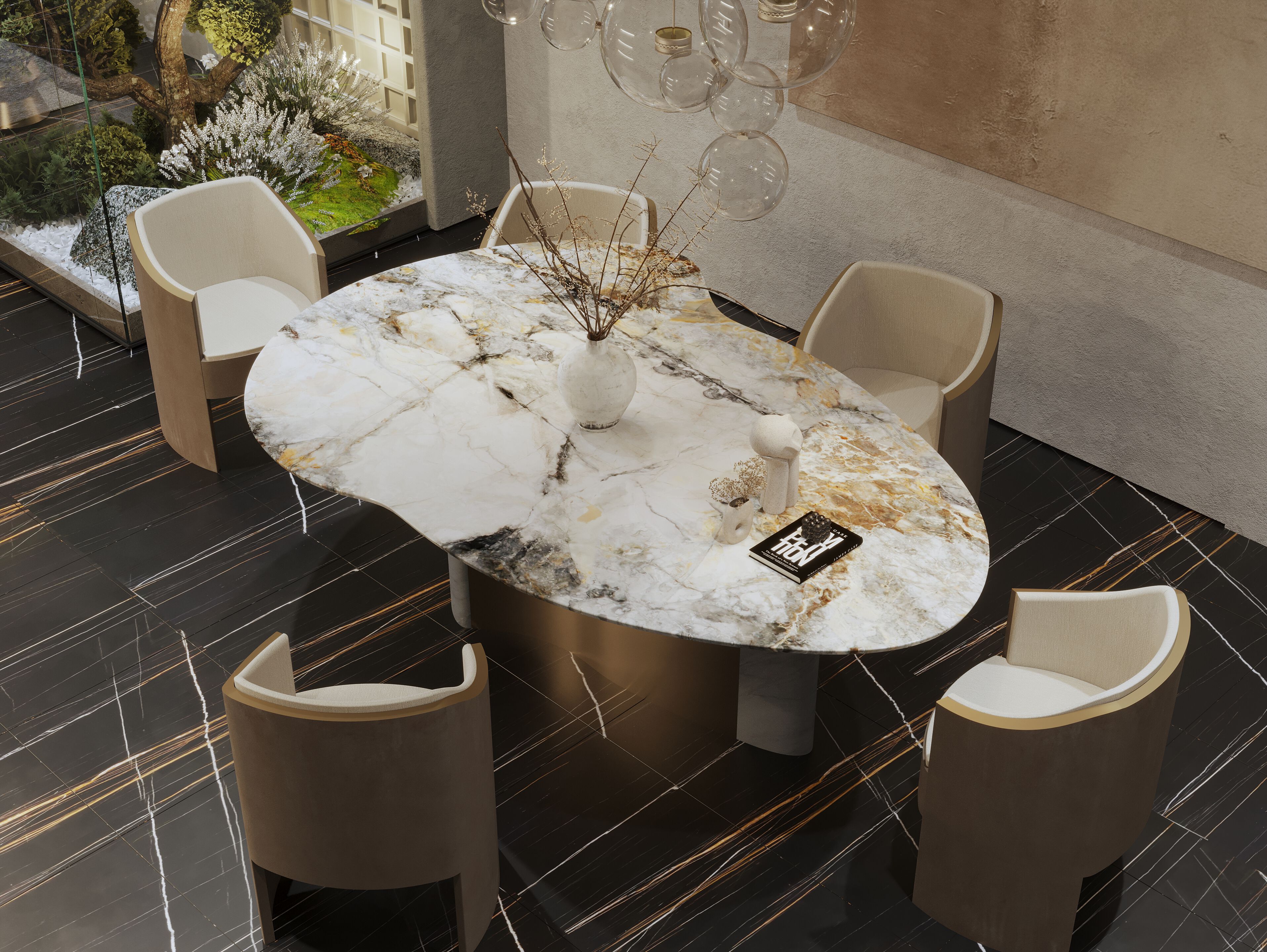 Обеденный стол из натурального камня Davani Vitality ARCH-00063633 - Вид №3